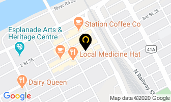 The Patio Caf&eacute; in Medicine Hat map