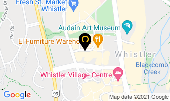 The Plaza Galleries in Whistler map