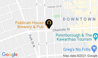 The Publican House Brewery in Peterborough map