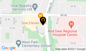 The Realty Store Property Management in Red Deer map