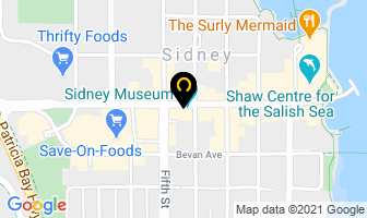 The Red Brick Cafe in Sidney map
