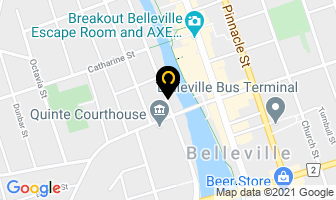 The Red Lion in Belleville map