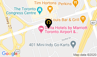 The Rental Auto Center in Toronto map