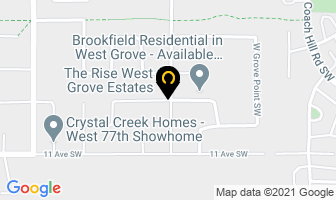 The Rise West Grove Estates in Calgary map