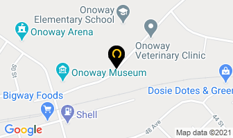 The Rock Victory Church in Onoway map