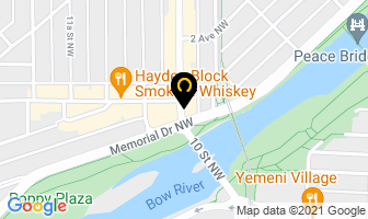 The Rocket in Calgary map