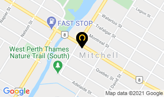 The Rose And Crown Public House in Mitchell map