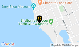 The Sea Dog Saloon in Shelburne map