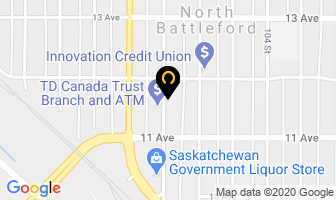 The Sewing Machine Store in North Battleford map