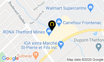 The Source in Thetford Mines map