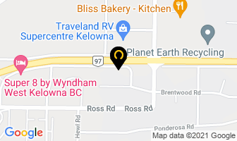 The Stone Showroom in West Kelowna map
