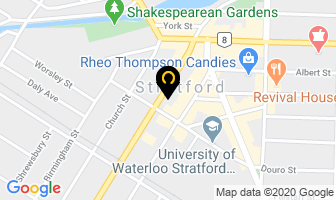 The Stratford Hotel in Stratford map