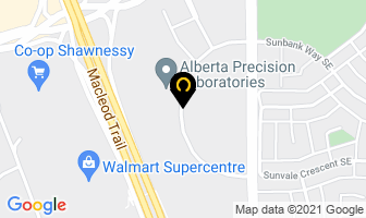 The Sundance Clinic in Calgary map