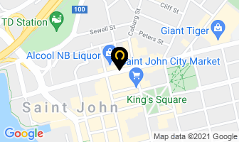 The Sweet Cafe in Saint John map