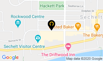 The Sweet Shoppe in Sechelt map