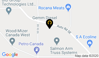 The Tire Guys in Salmon Arm map