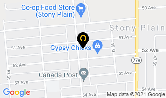 The Travel Desk in Stony Plain map