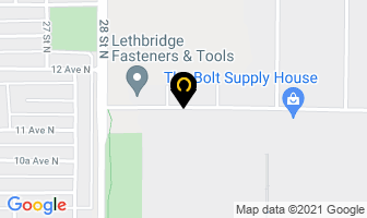 The Travelman in Lethbridge map