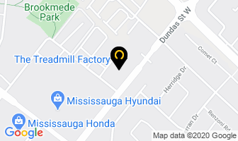 The Treadmill Factory in Mississauga map
