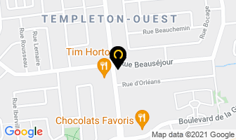 The Ups Store in Gatineau map