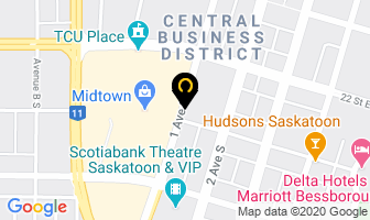 The W Law Group in Saskatoon map