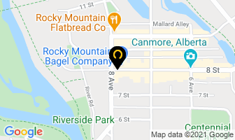 The Wood Restaurant & Lounge in Canmore map