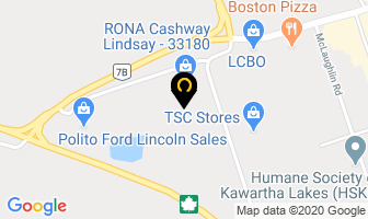 The Wood Shop in Lindsay map