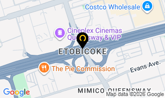 The Yoga Bar in Etobicoke map