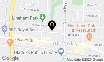 The Yogadown in Okotoks map