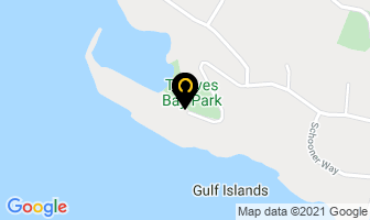 Thieves Bay Marina in Pender Island map