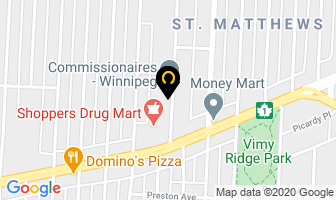 Thistle Curling Club in Winnipeg map
