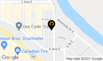 Thom Mechanical Plumbing & Heating Contractor in Drumheller map