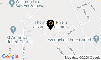 Thompson Rivers University General Inquiries in Williams Lake map