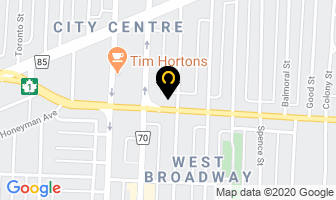 Thomson Funeral Home in Winnipeg map