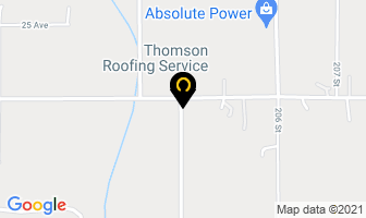 Thomson Roofing Service in Langley map
