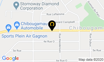 Thomson Zachary in Chibougamau map