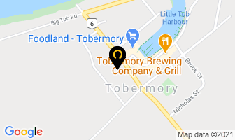 Thorncrest Outfitters in Tobermory map