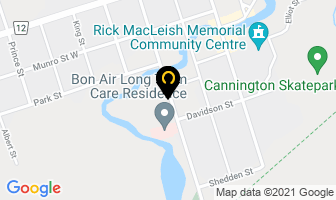 Thorne Funeral Home in Brockville map