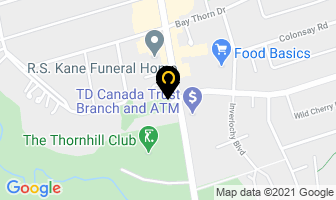 Thornhill Baptist Church in Vaughan map