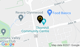 Thornhill Figure Skating Club in Markham map