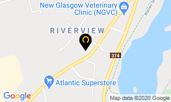 Thrifty Car Rental in New Glasgow map