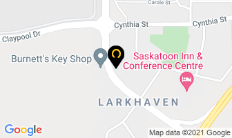 Thrifty Car Rental in Saskatoon map