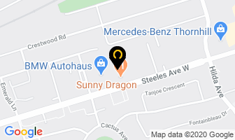 Thrifty Car Rental in Vaughan map
