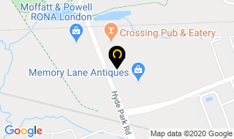 Thrifty Car Rental in London map