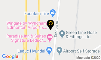 Thrifty Car Rental in Leduc map