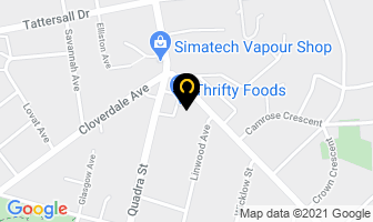 Thrifty Foods in Victoria map