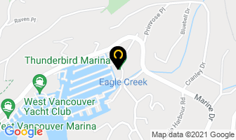 Thunderbird Yacht Sales in West Vancouver map
