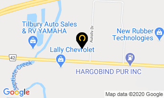 Tilbury Chrysler in Chatham-Kent map