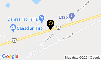 Tilbury Dental Centre in Chatham-Kent map