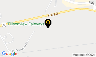 Tillsonview Fairways in Tillsonburg map